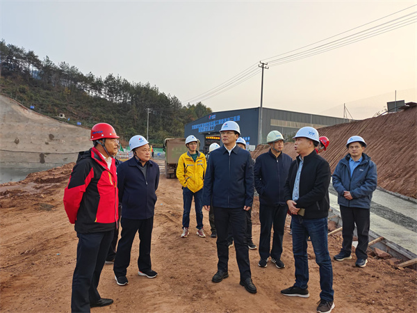 12月4日，洪董陪同王奇勇縣長一行調(diào)研防洪工程項目.jpg