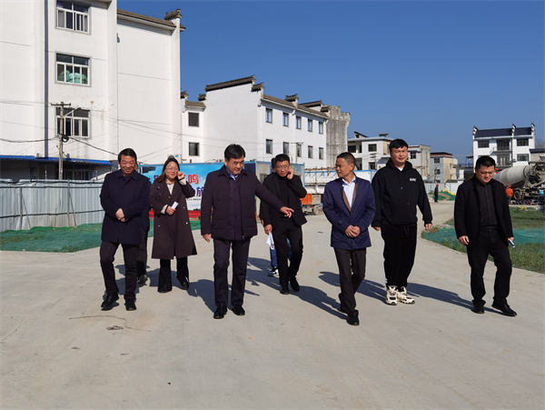 3月14日，縣委副書記吳志平帶隊(duì)督察鄰里中心項(xiàng)目。.jpg