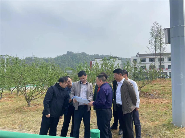 4月15日下午，汪盛副縣長(zhǎng)帶隊(duì)赴北岸指導(dǎo)金山道口整體風(fēng)貌提升工作.jpg